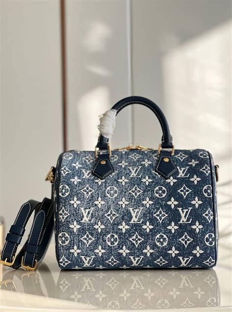 louis vuitton speedy 25 denim|Louis Vuitton denim 2022.